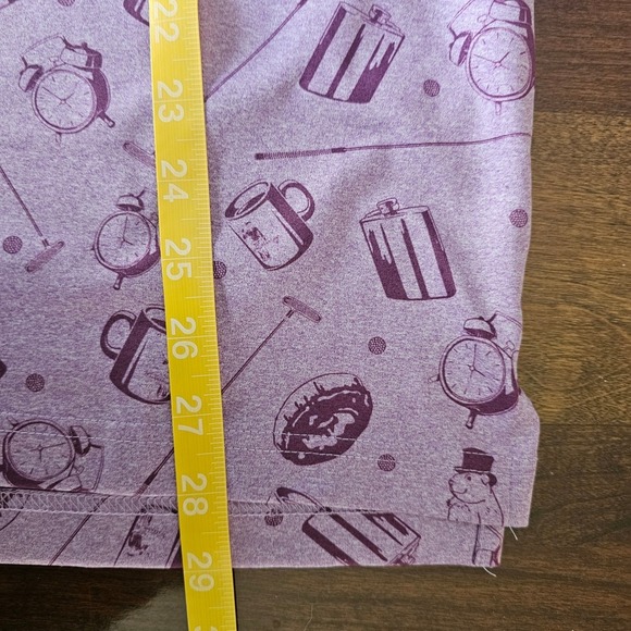 William Murray L Polo Shirt Purple Short Sleeve Groundhog Day Novelty Print Golf - Picture 7 of 8